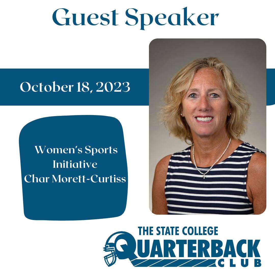 SCQB Club Social Guest Speaker 10-18-2023 Char Morett-Curtiss, Women's sports Initiative