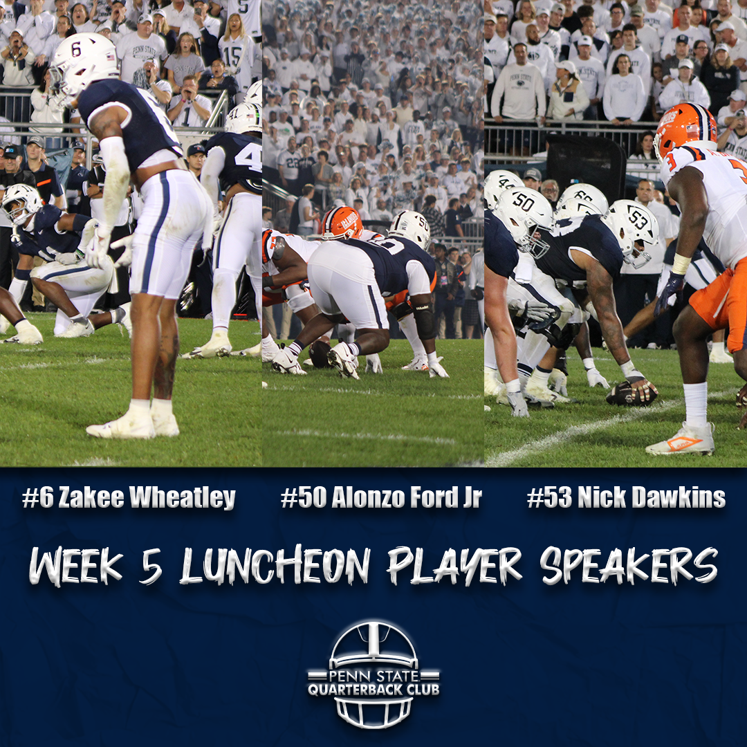 Week 5 Luncheon Player Zakee Wheatley, Alonzo Ford Jr, Nick Dawkins