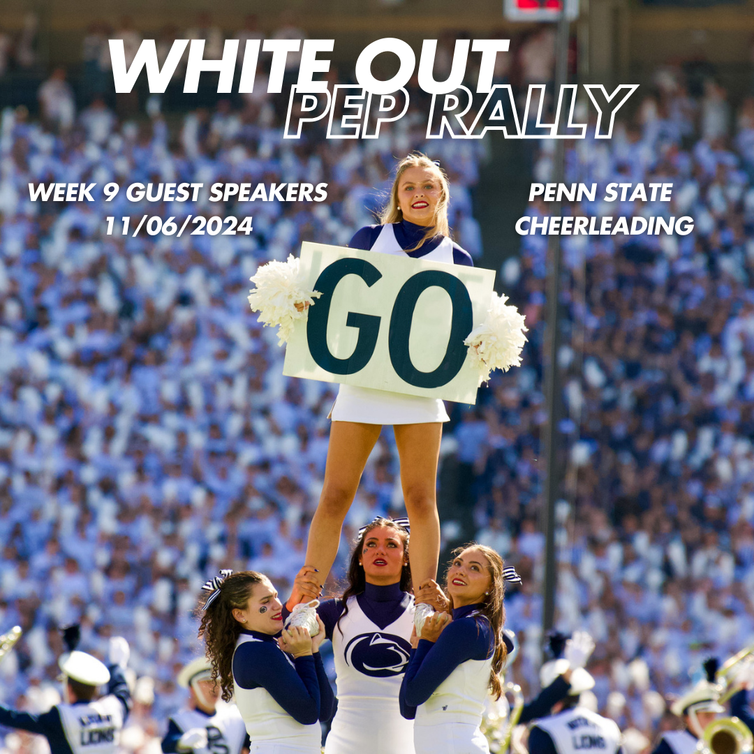 White Out Pep Rally with Penn State Cheerleading on November 6